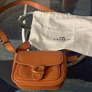Coach Orange Leather Crossbody Bag